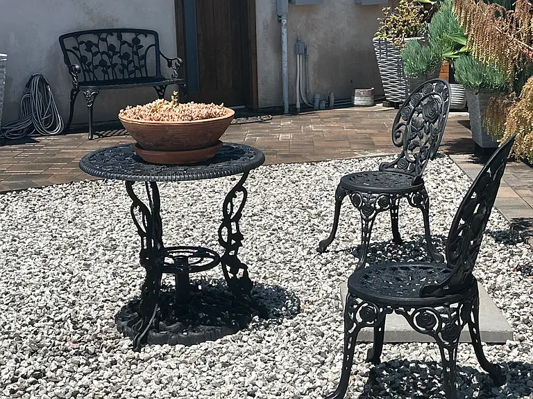 Private patio