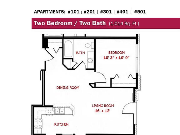 3rd image of 538 W Washington Ave APT 501