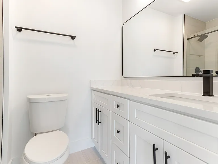 Bathroom in bedroom two has a walk-in shower.