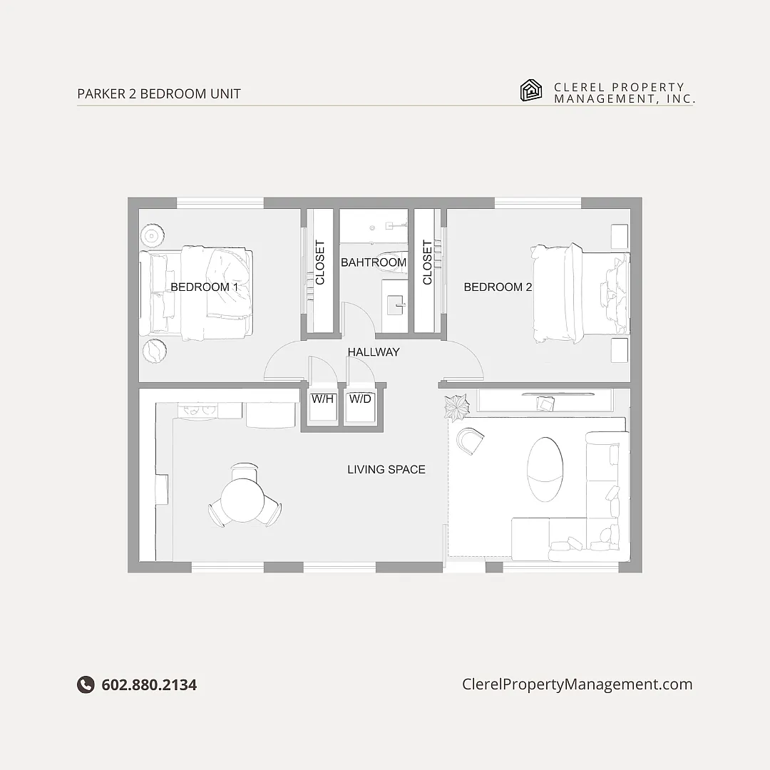 Floor plan 2 Bedroom