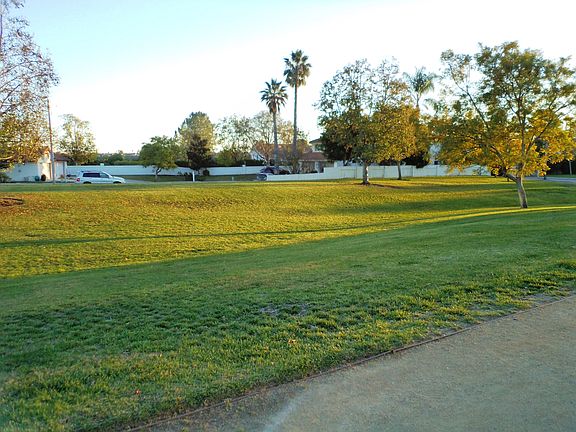 Overlooking community green belt