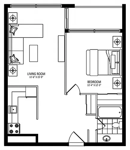 Floor plan 603