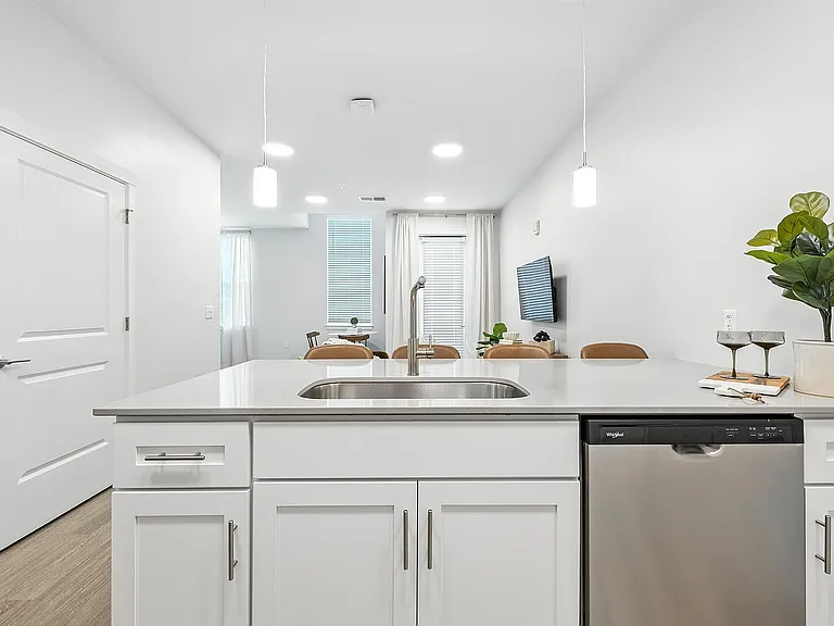 Bright & Modern Kitchen with Direct View of Living Area