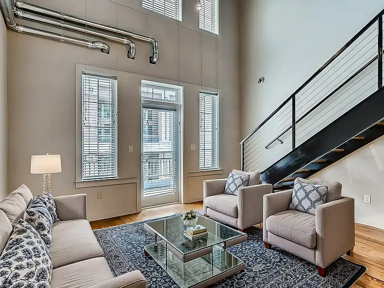 The Lofts at Atlantic Station- Living Room