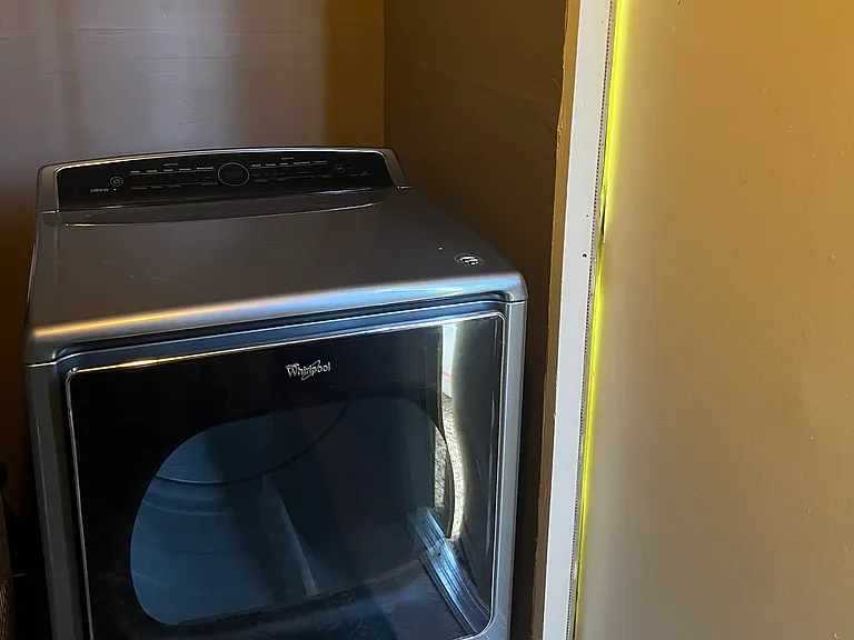 Dryer in the laundry room.