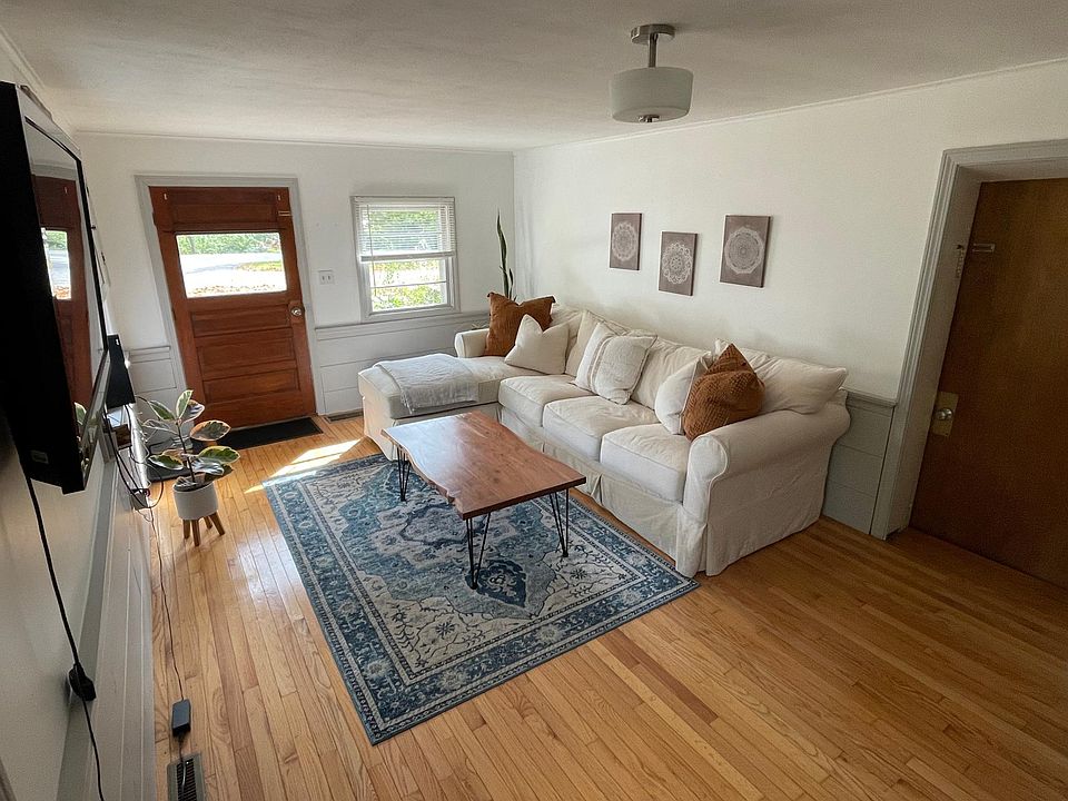 front entrance and living room