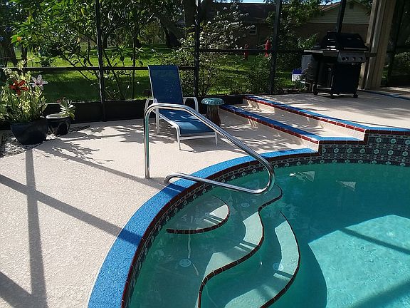 New pool deck