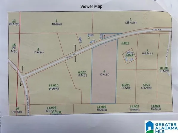 0 Watts Rd, Munford, AL 36268