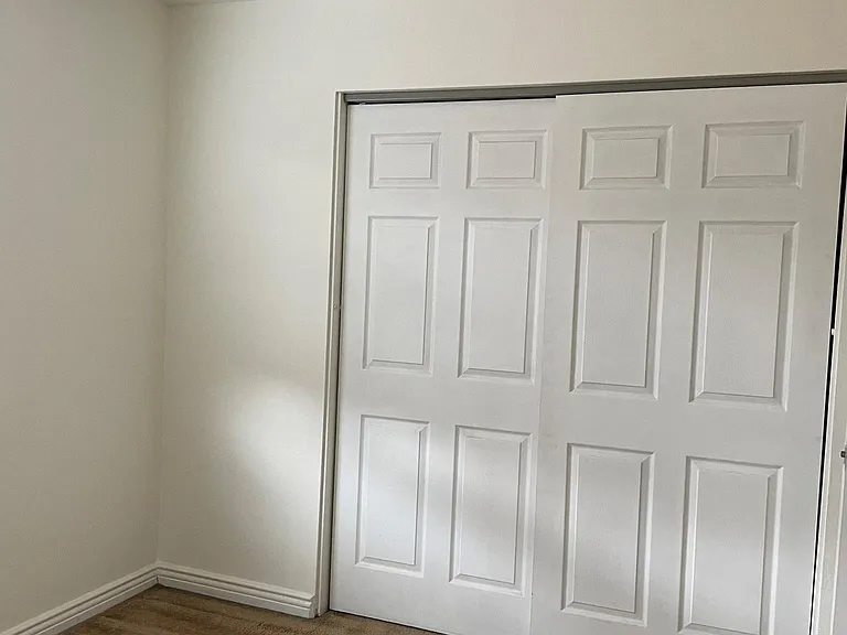 Regular bedroom with large spacious closet
