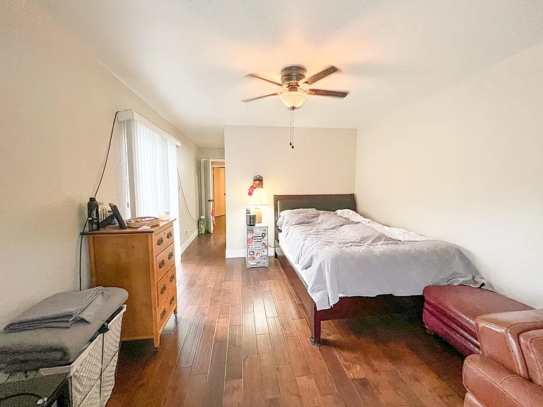 Master bed with balcony on left