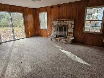 Family Room with WB Fireplace