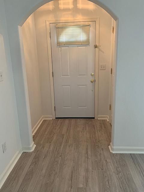 Looking at front door