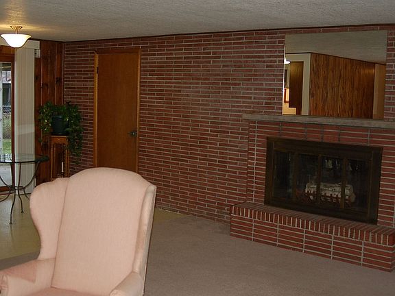 Fireplace and Dining Rm
