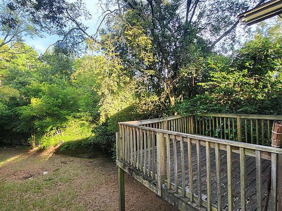 Big back porch connected with master bedroom