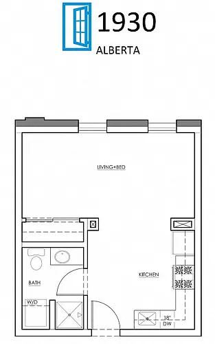 Floor plan Studio A