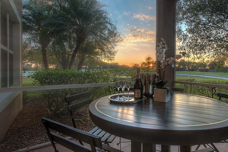 Patio 1 overlooking Golf Course