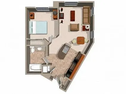 Floor plan 1 Bedroom