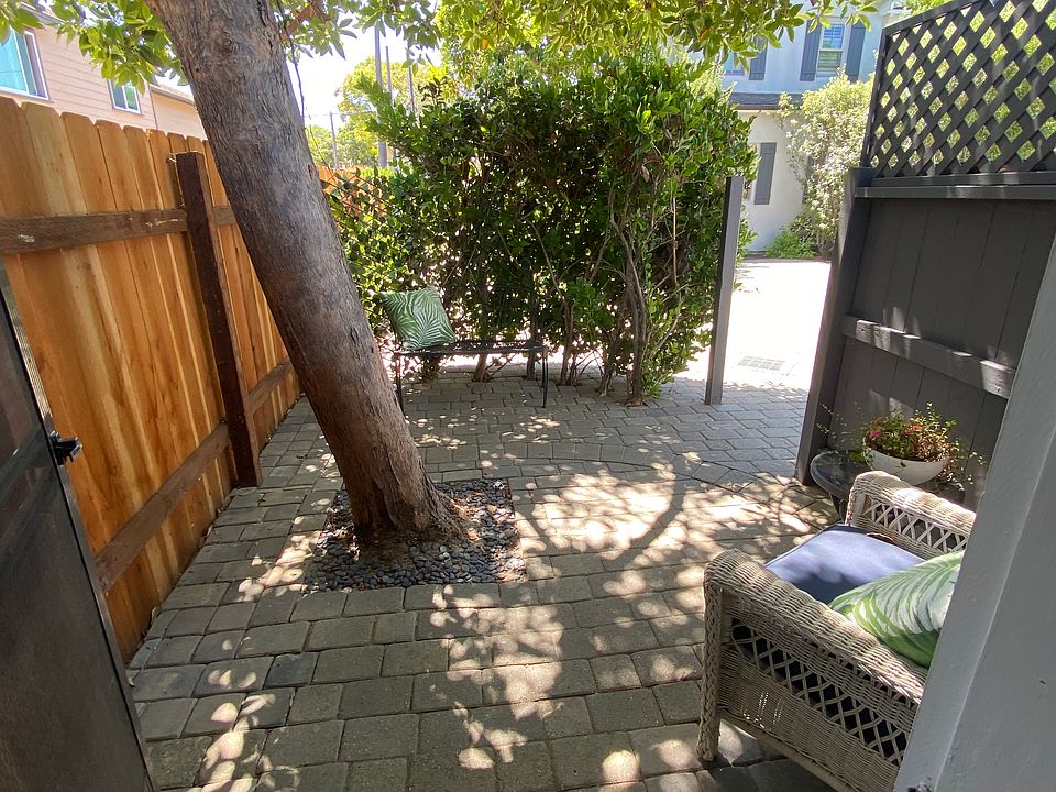 Private gated patio.