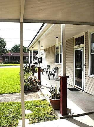 View from carport 