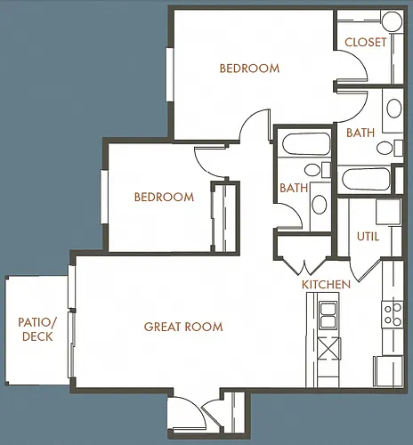 Floor plan 2B 2B Plan A