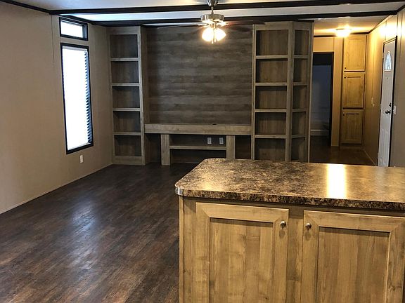 From kitchen looking into living space