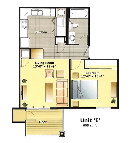 Floor plan Unit1E