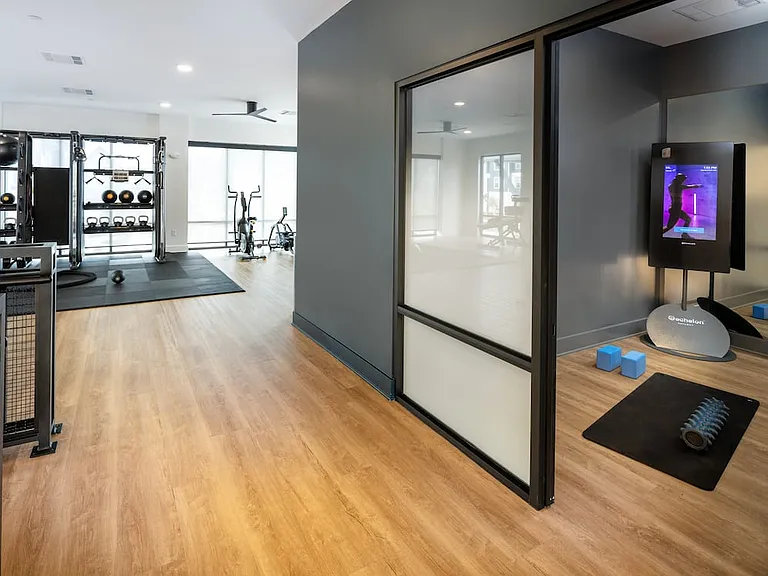 Private fitness studio spaces