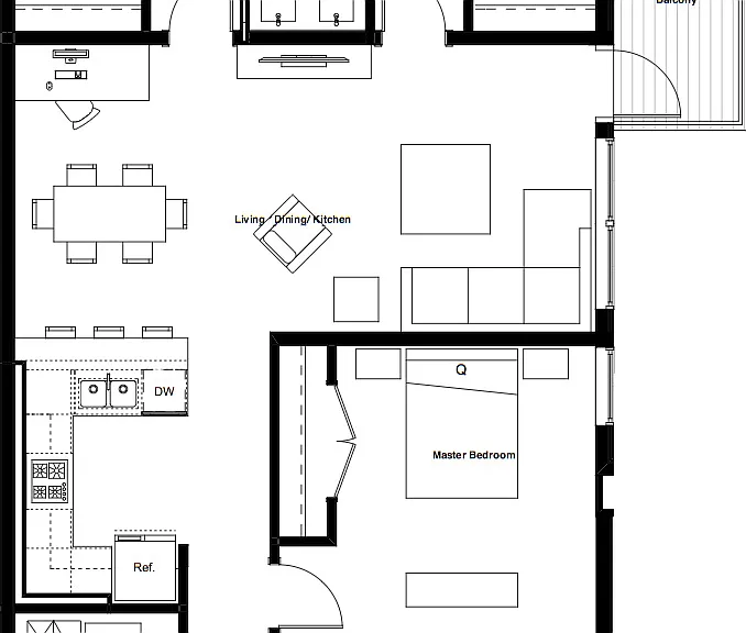 Luxe on Chicago - 10 - 3x2 - 2 Beds - 2 Baths - 1329 Sq. ft.