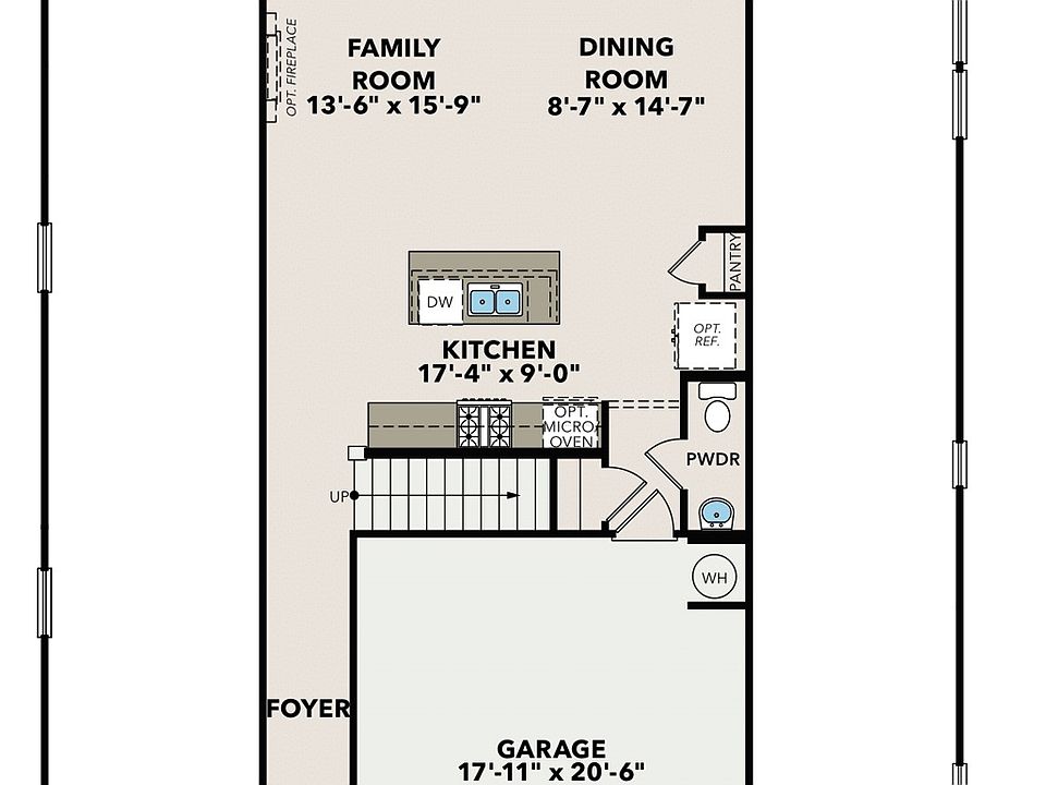 The Charlotte G Townhome Plan, Rosehill Townhomes, Marietta, GA 30060