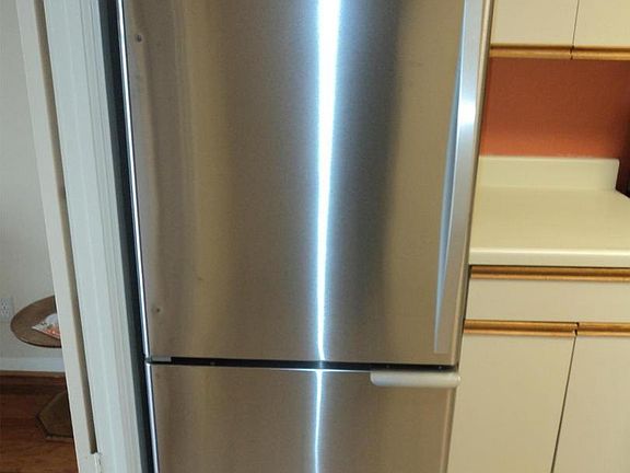 Stainless steel fridge