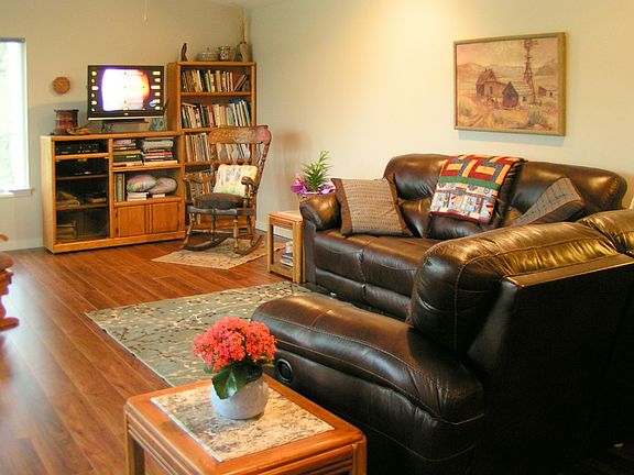 Open great room with vault