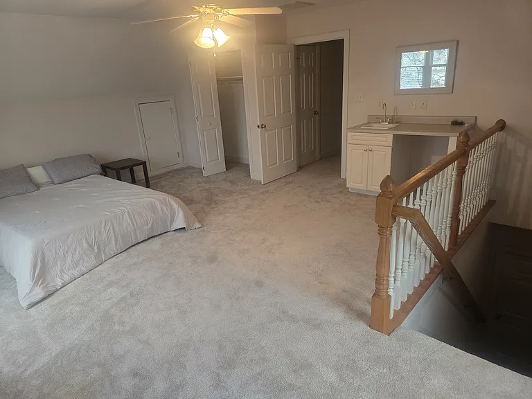 Separate private entrance, sink and acces to private bathroom.
