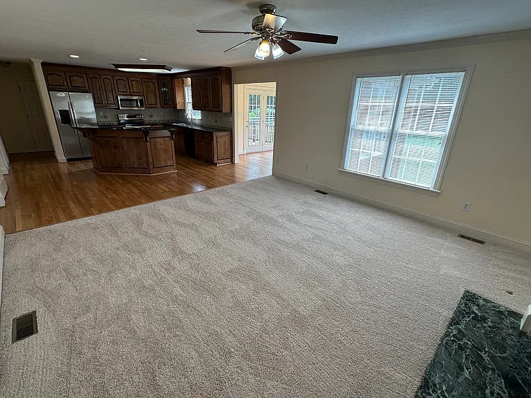 Family room open into kitchen