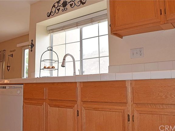 Kitchen with bay window overlooking Mt. Rubidoux.