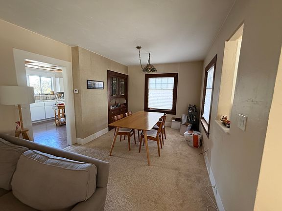 Dining room is connected to living room
