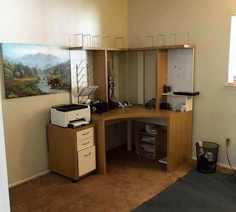 First room downstairs used as office