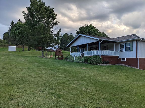 from bottom corner of lot