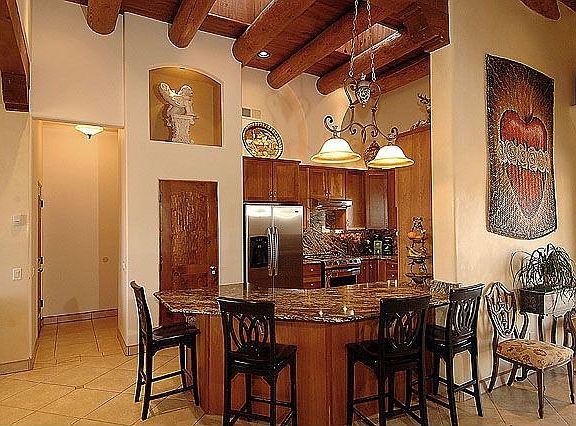 Kitchen with granite and breakfast area