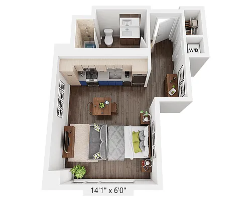 Floor plan Studio E1S