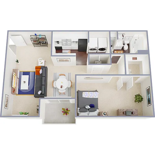 Floor plan 1X1