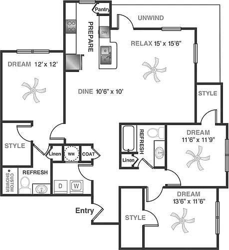 Floor plan C1A