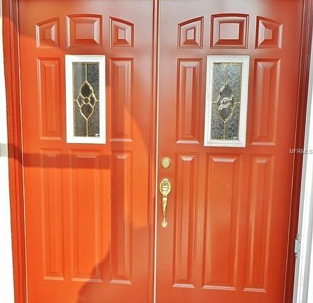 Double Door Entrance with Etched Glass