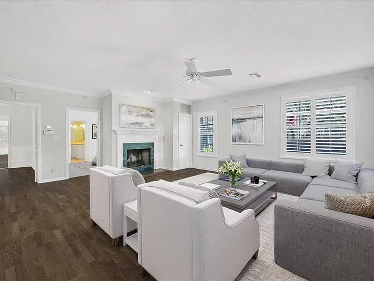 Living Room with Rendered Furniture