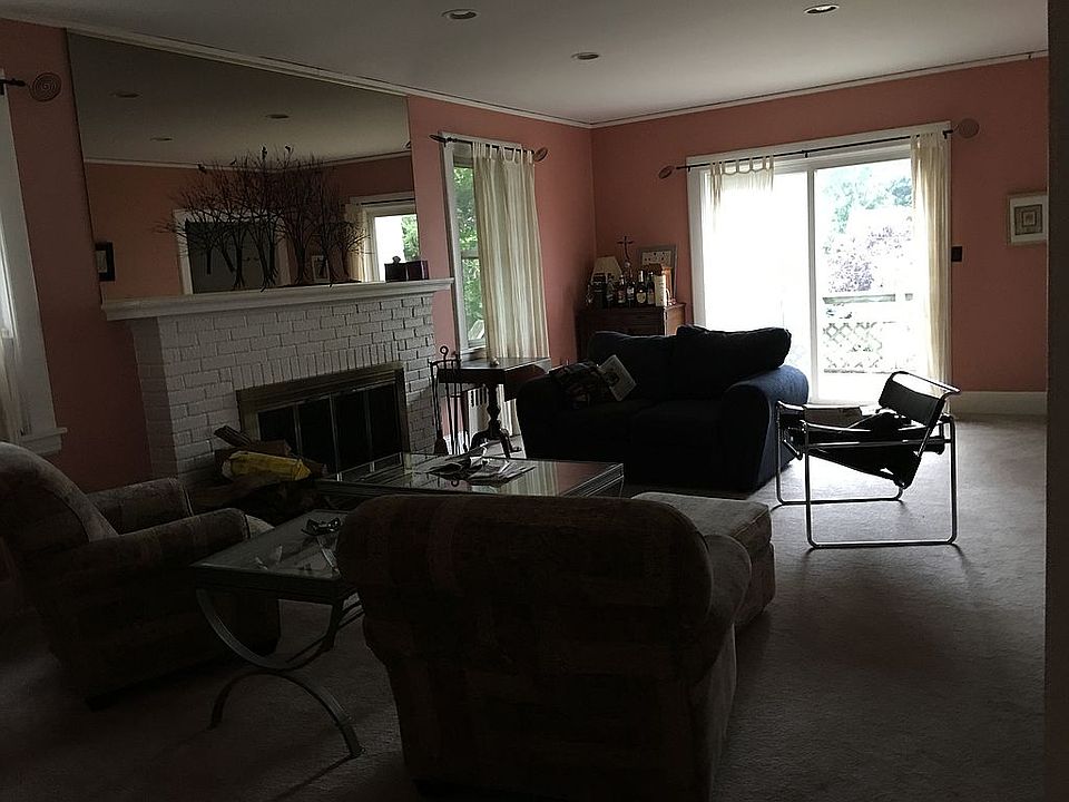 Living room opens to deck