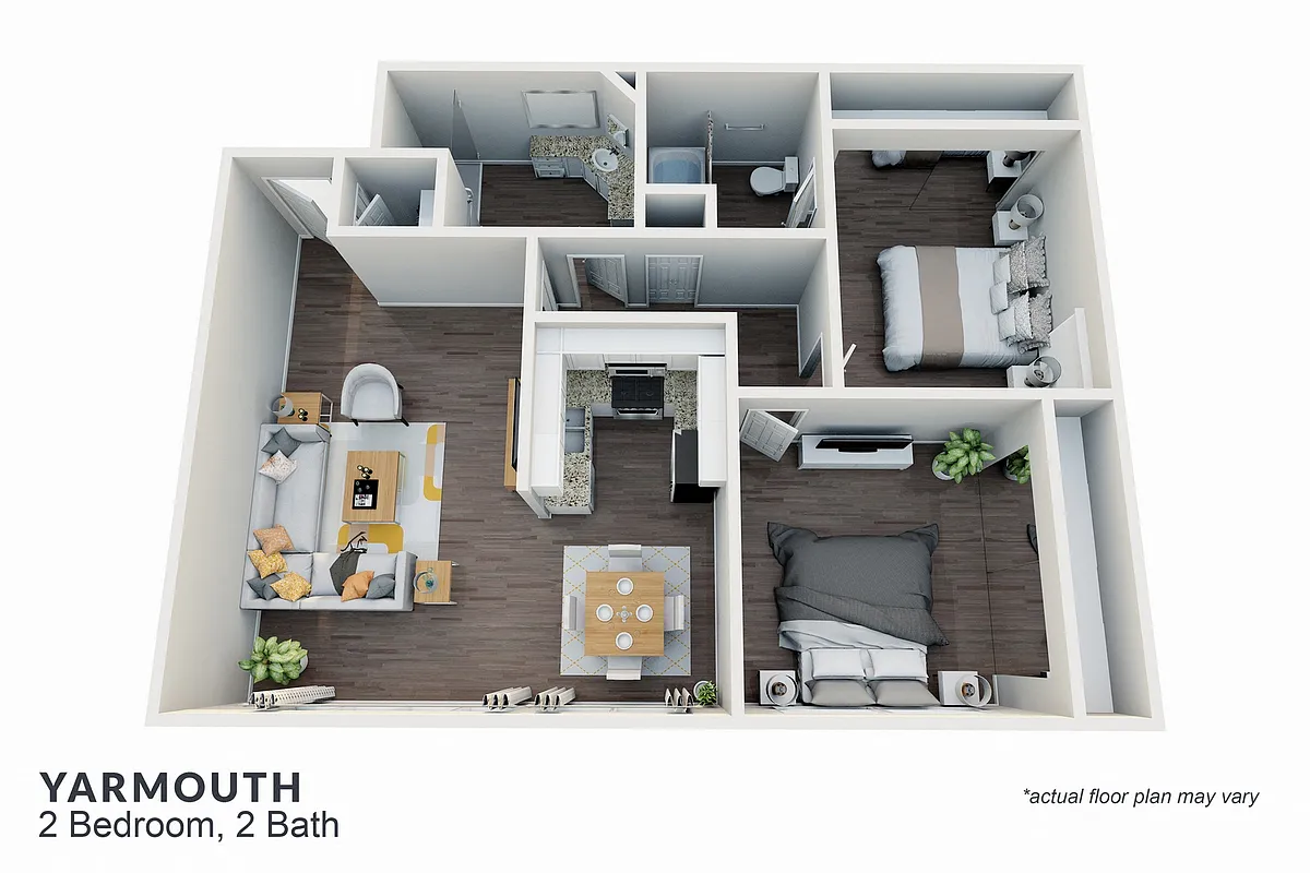 Floor plan Two Bedroom
