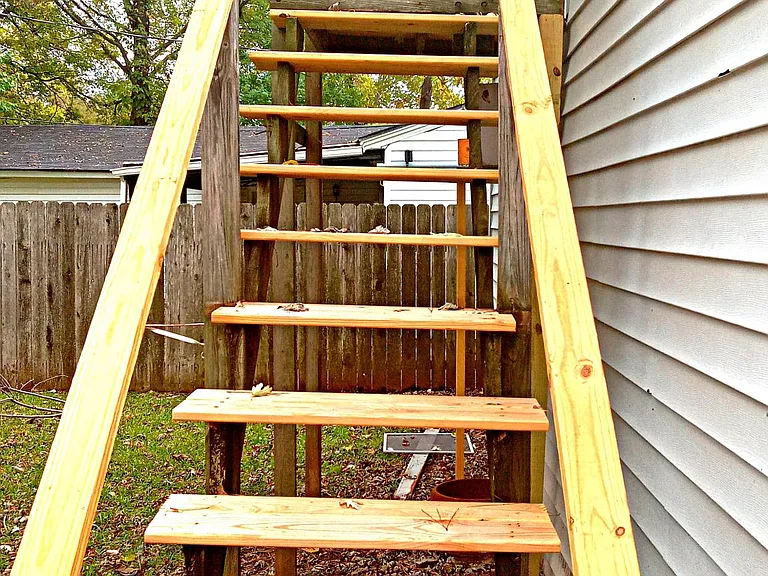 Stairs to loft.
