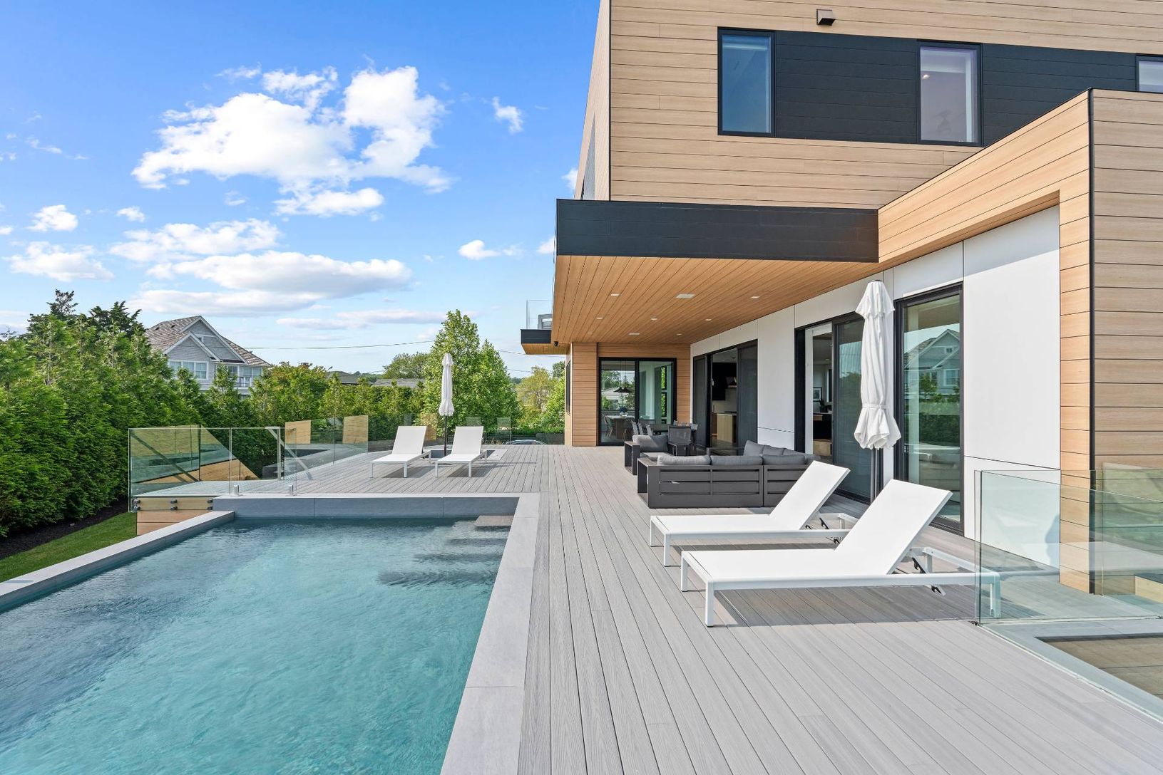 Sun soaked Pool deck
