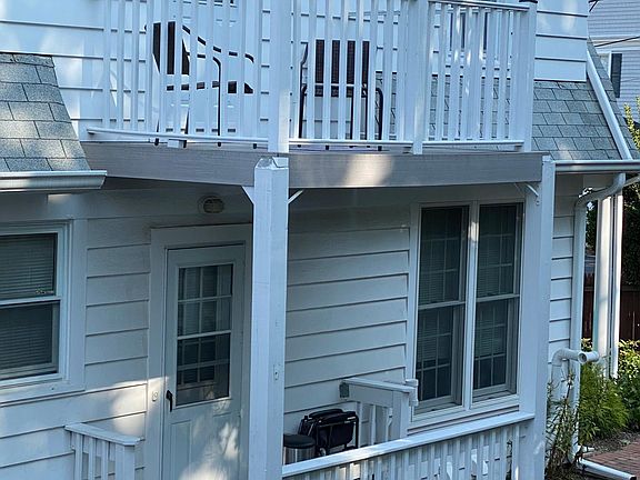 Rear entrance to kitchen and 2nd Floor Balcony