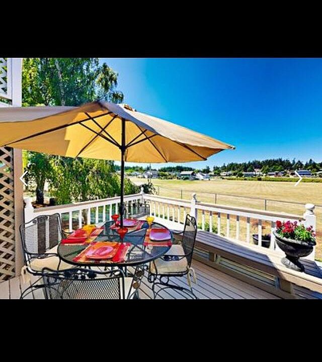 Deck with view/ seasonal Farmers Market Location