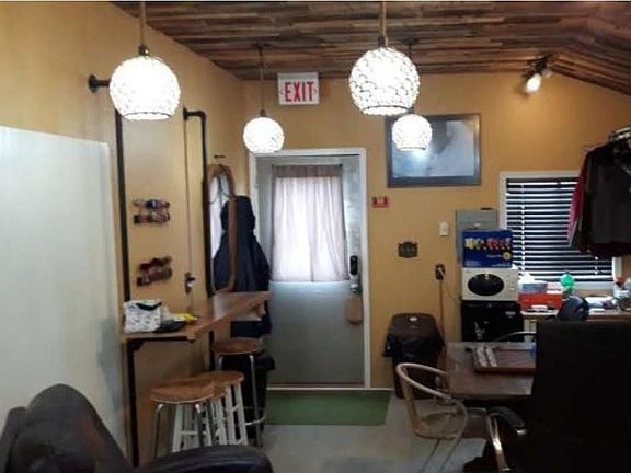rec room in detached garage